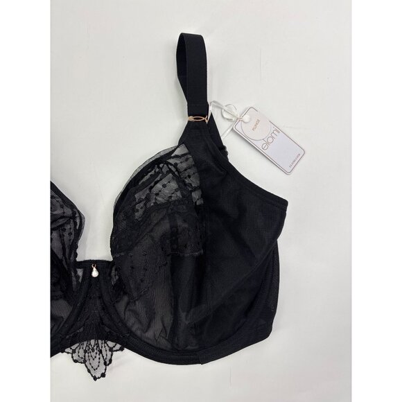 Elomi Priya Plunge Underwire Bra Black Size 32N NEW - Picture 4 of 7